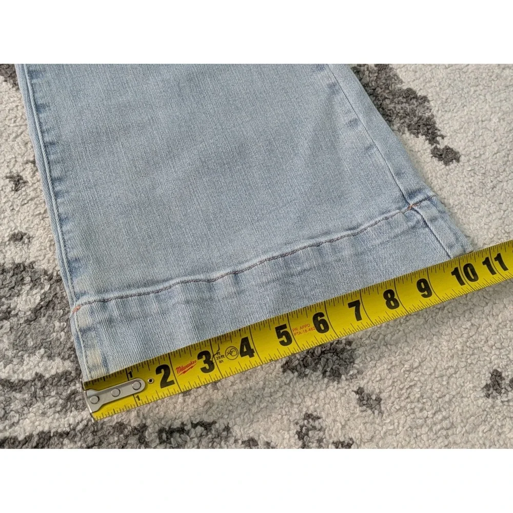 Judy Blue Women‎ Jeans 11/30 Wide Leg Fit Light Wash 90s High Rise Stretch - Picture 7 of 10